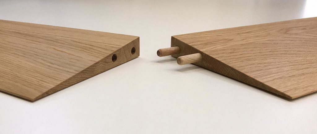 with dowel connection